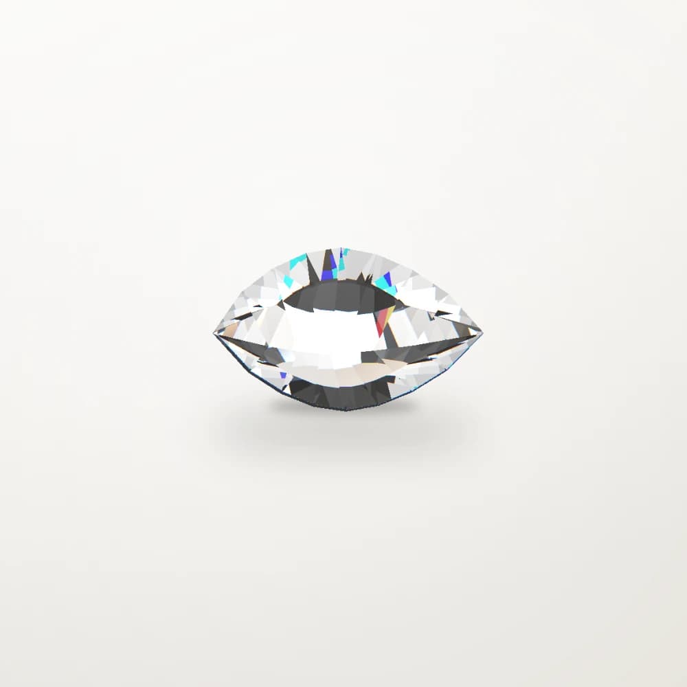 Подвеска «Капля» — 0,78 ct · E · VS1 · Pt 950